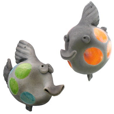 Pottery Coy Fish