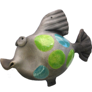 Medium Pottery Coy Fish