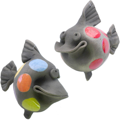 Smiling Pottery Fish